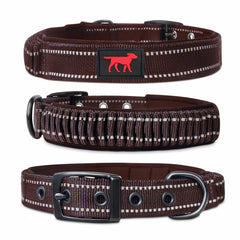 Tuff Pupper collar con cierre de acero inoxidable, seguridad duradera para perros activos.