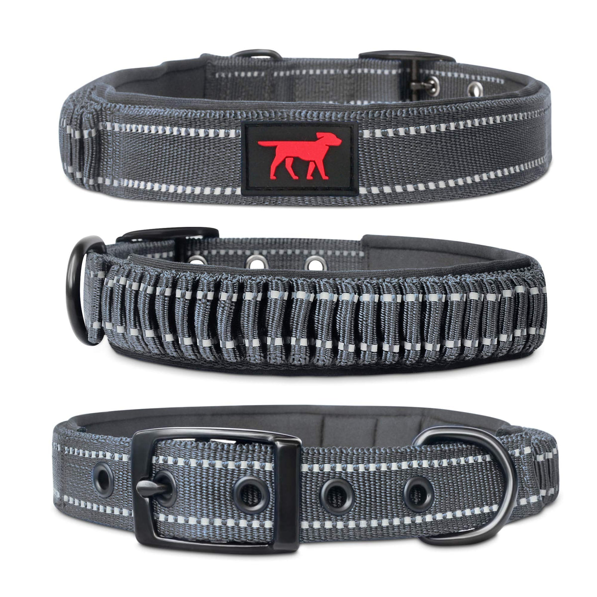 Collar Tuff Pupper con cierre inoxidable para mayor durabilidad y seguridad durante paseos