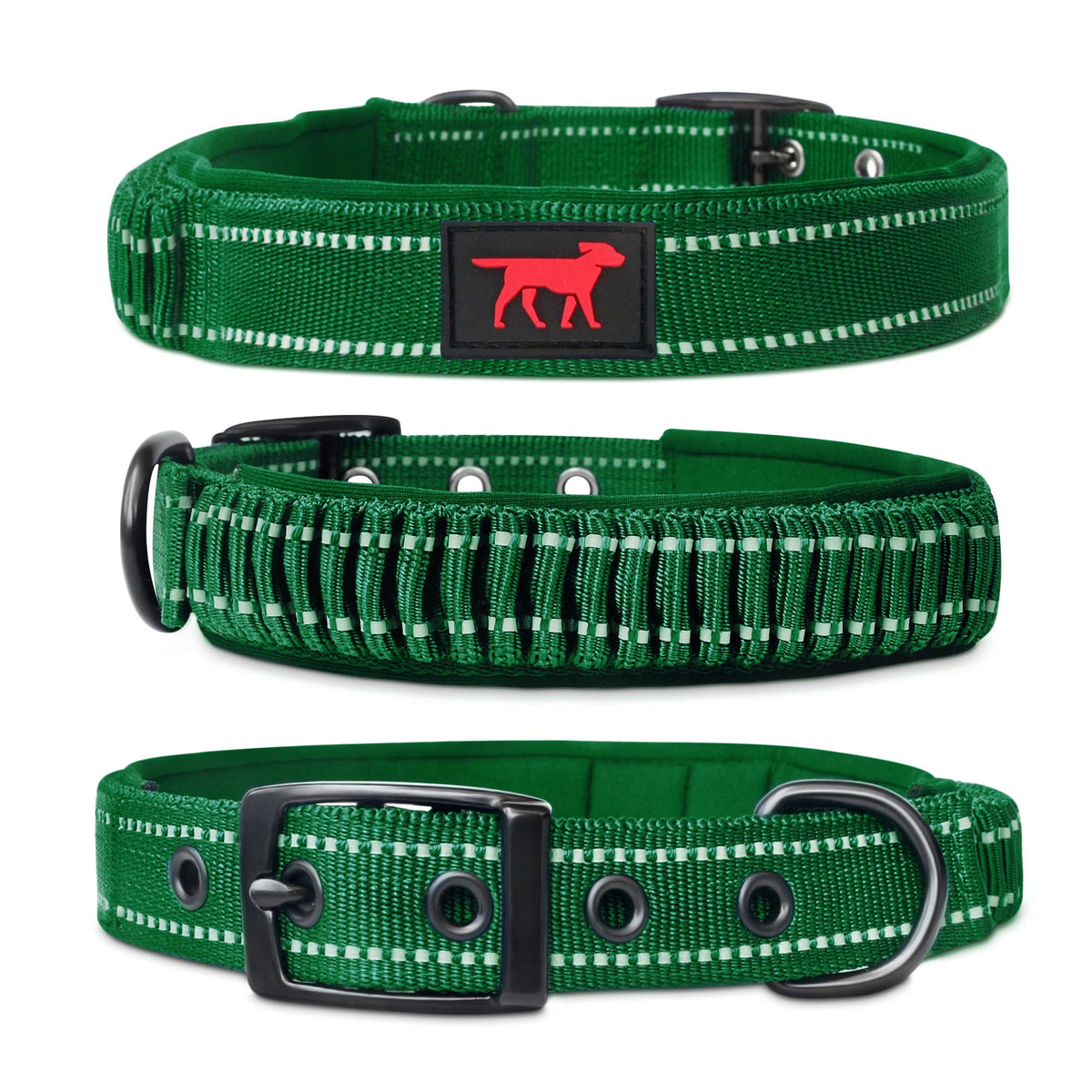 Tuff Pupper collar hebilla metálica: durabilidad para paseos diarios.