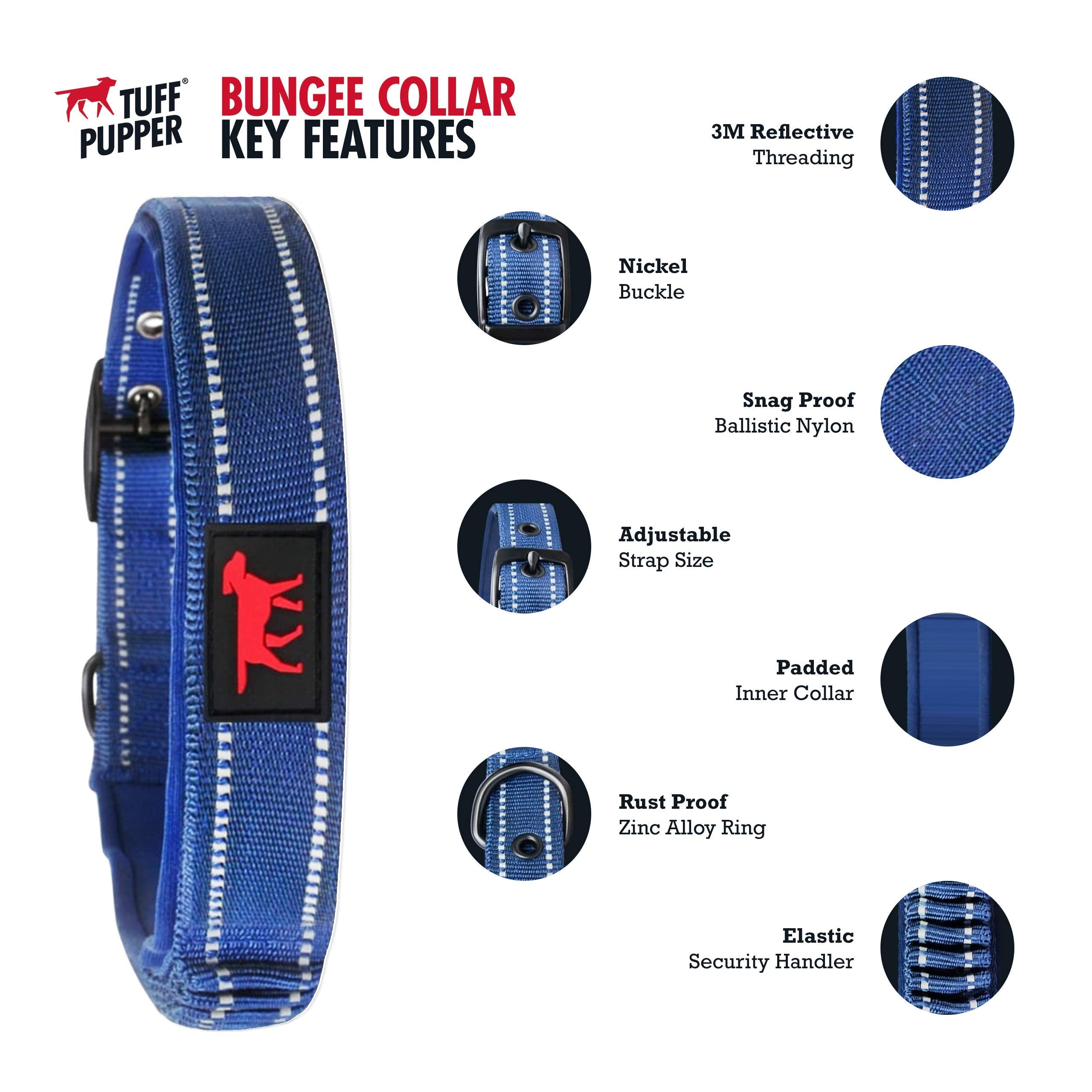 Interior acolchado de neopreno de Tuff Pupper, comodidad durante entrenamientos y juego.