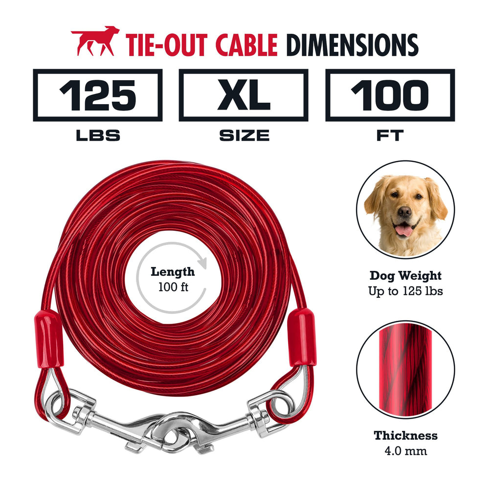 Ganchos de acero inoxidable Tuff Pupper con giro de 360° para evitar enredos.