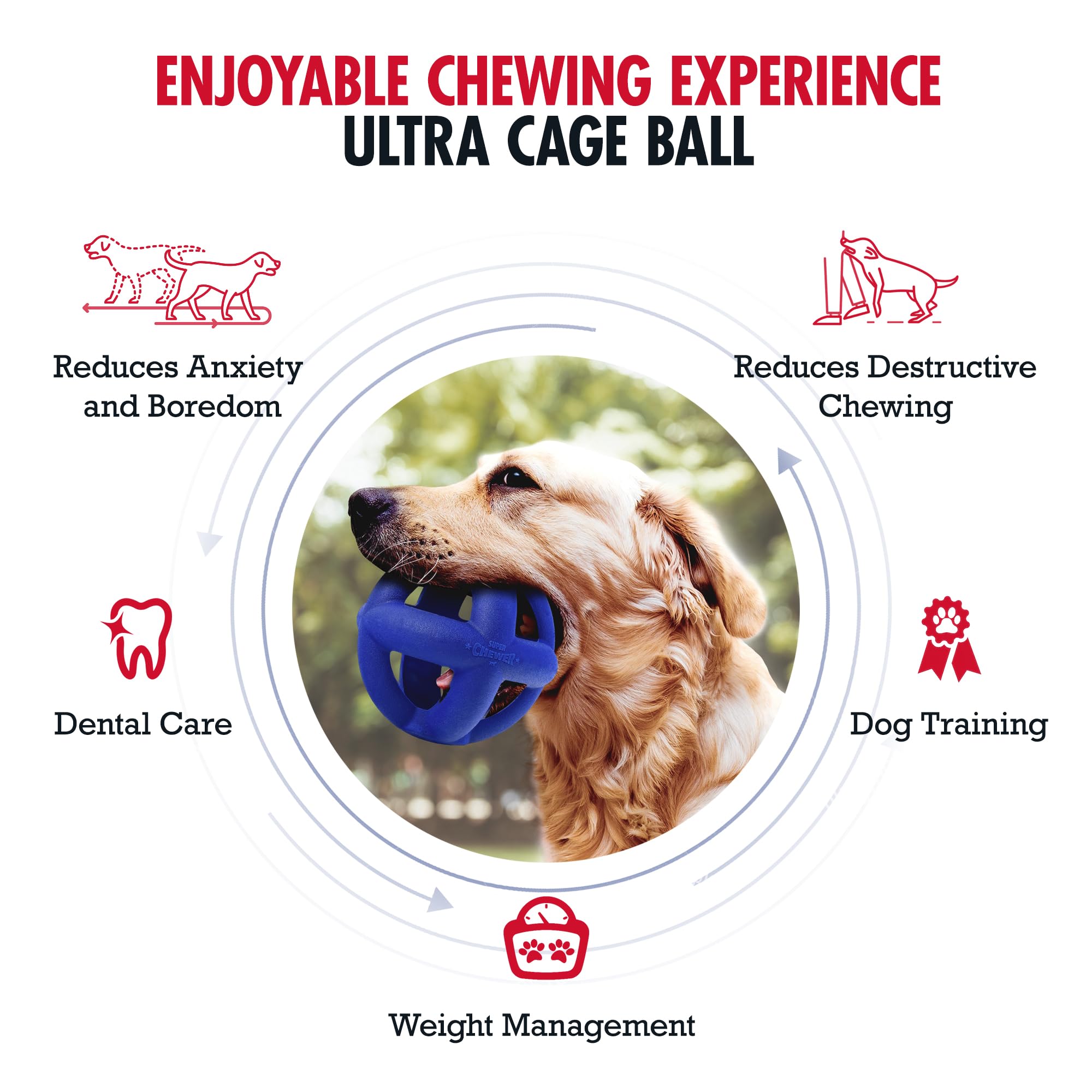 Tuff Pupper Juego de buscar con Pelota-jaula para morder sin dañar el mobiliario.