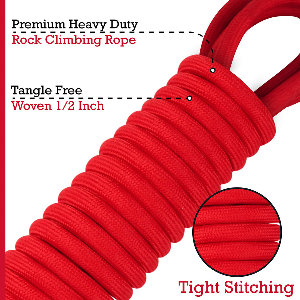 Mango ergonómico de Tuff Pupper para entrenar con comodidad durante largas sesiones.