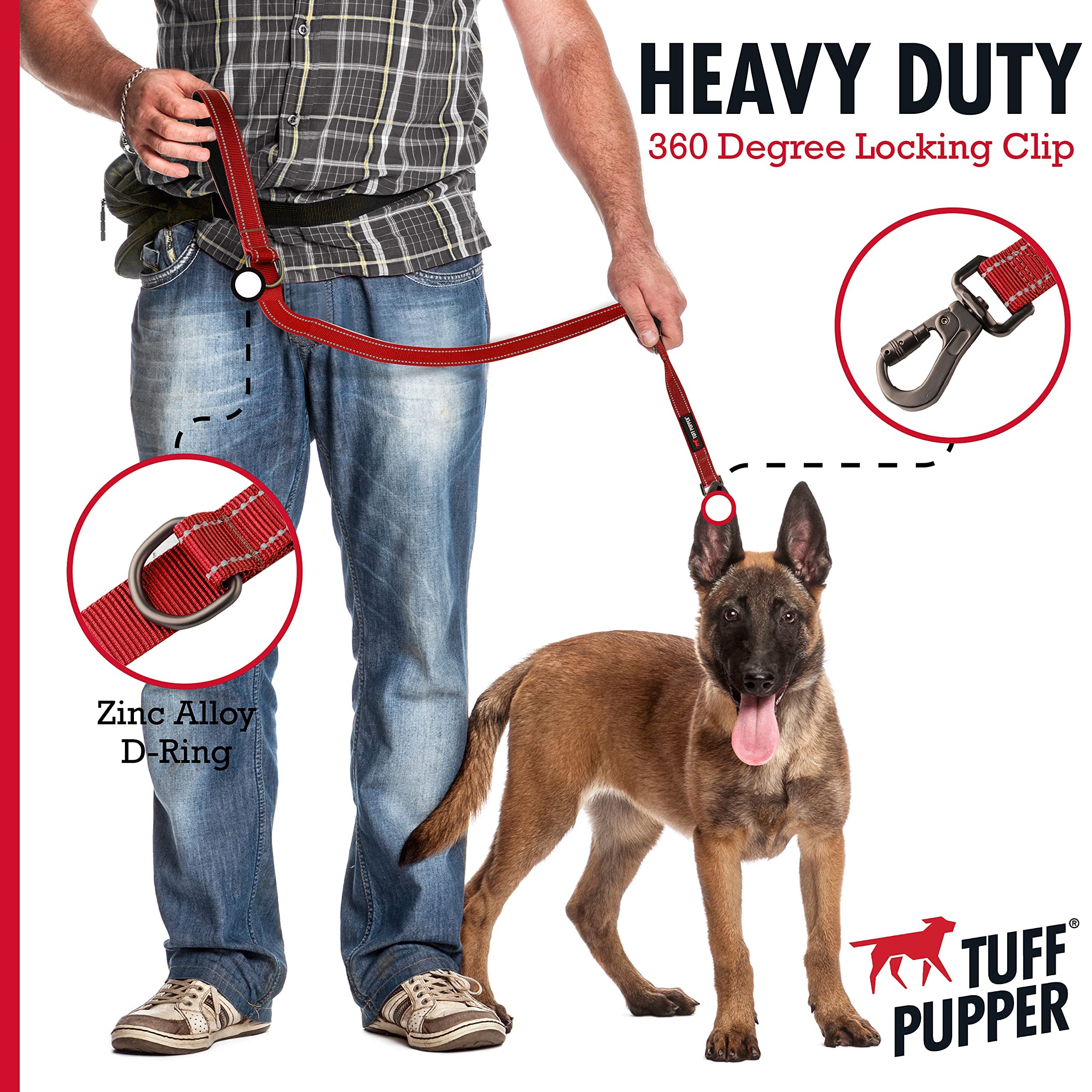 Tuff Pupper nylon balístico resistente y duradero.