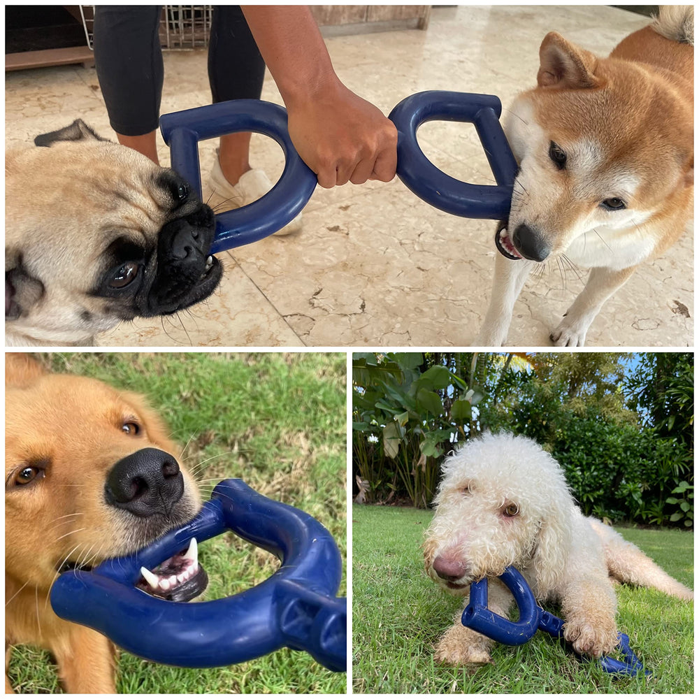 Juguete tirón resistente para masticadores fuertes, Tuff Pupper.