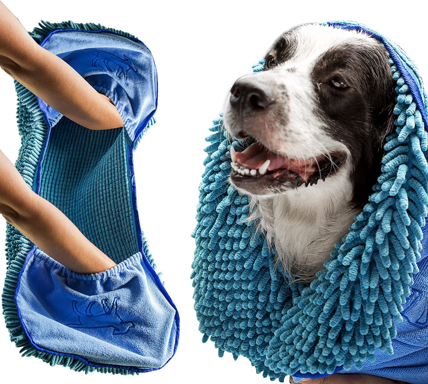 Toalla secado rápido Tuff Pupper, ideal para uso interior y exterior.