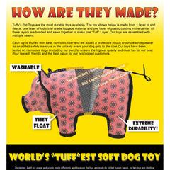 TUFFY Tuffy Jr Bowmerang Hueso Amarillo, lavable a máquina y listo para próximas sesiones.