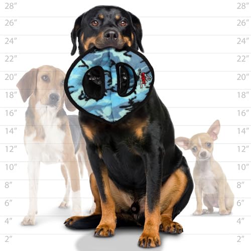 Juguete TUFFY para perro con sonajeros para estimulación auditiva.