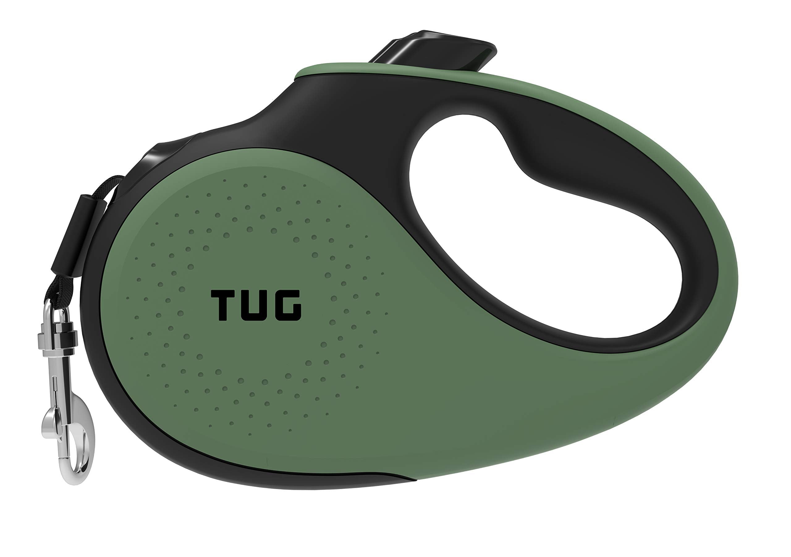 TUG 360° con cinta retráctil sin enredos para paseos controlados.