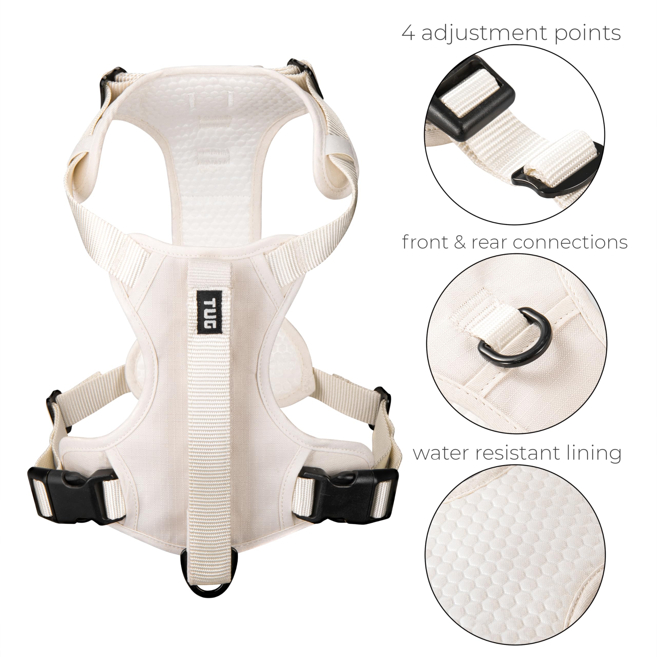 Arnés Tug Grab de nylon duradero para perros activos.