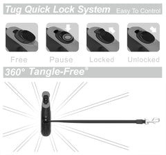 TUG correa para perros medianos, 16 pies de nylon resistente