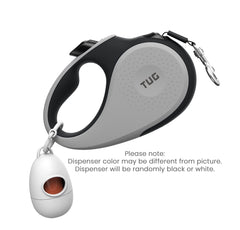 Dispensador de bolsas integrado de Tug para caminatas limpias.