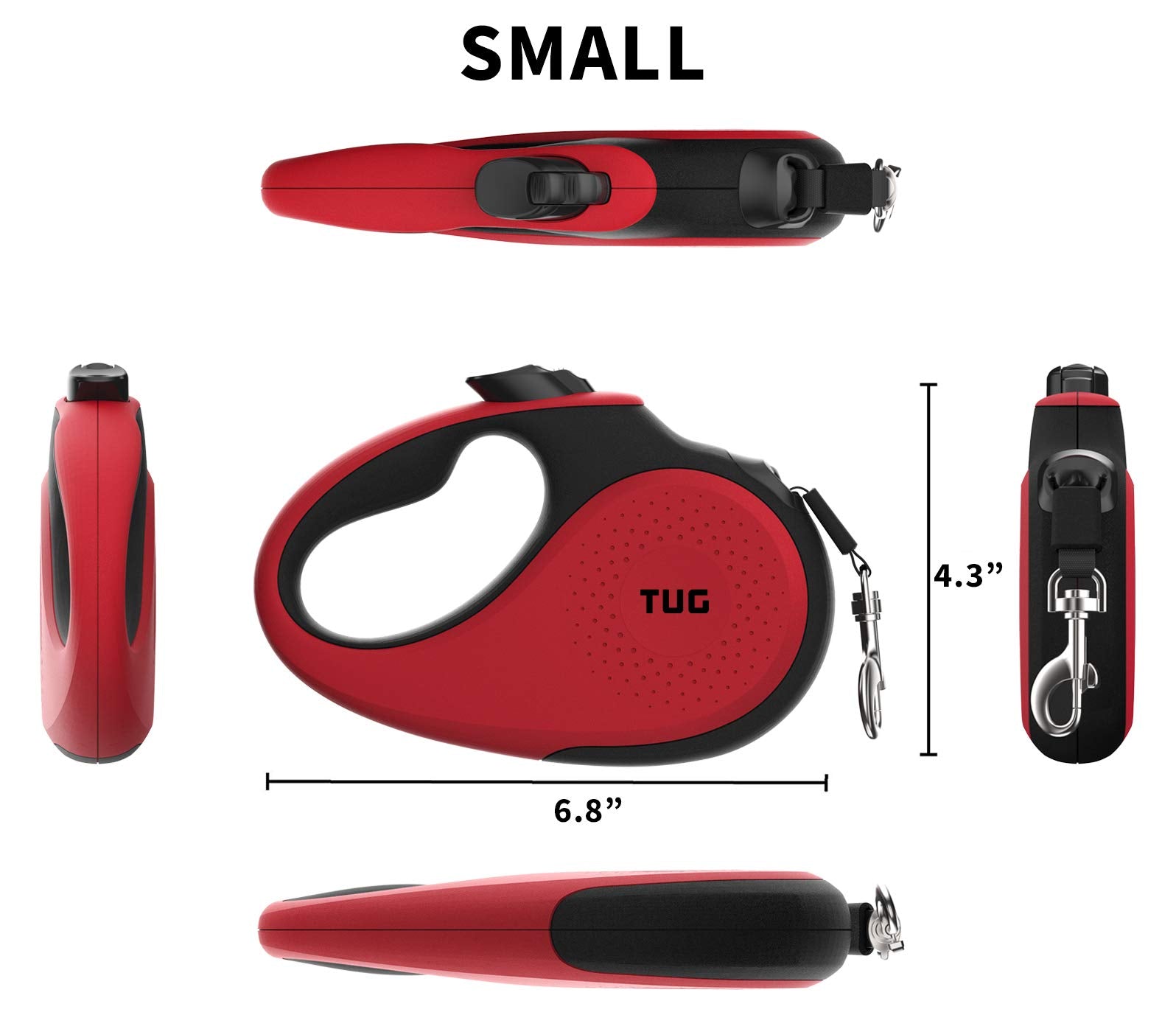 TUG mango ergonómico anti deslizante ofrece agarre cómodo en caminatas.
