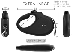 TUG Monochrome XL con ajuste de retracción para controlar la distancia durante el paseo