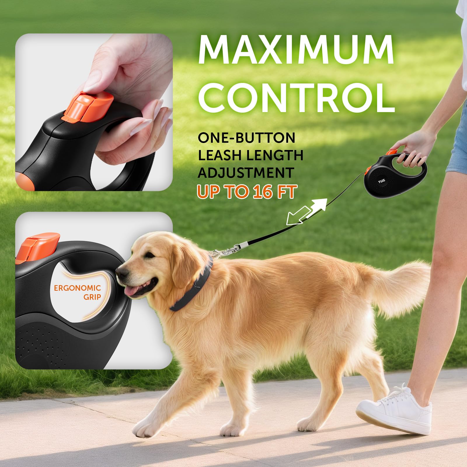 Ideal para pasear perros pequeños en parques y calles.