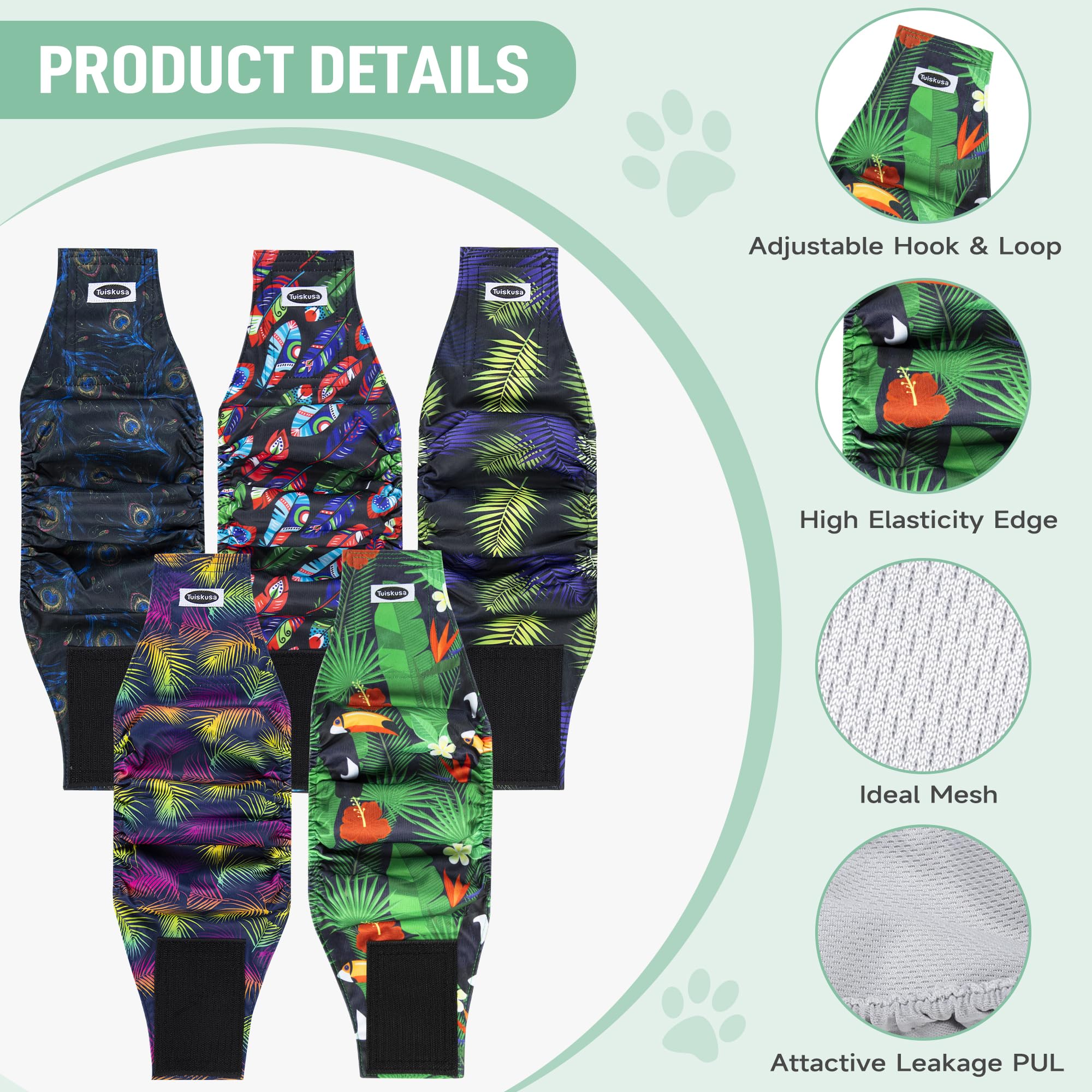 Tallas multiples Tuiskusa, ajustables para perros de distintas medidas.