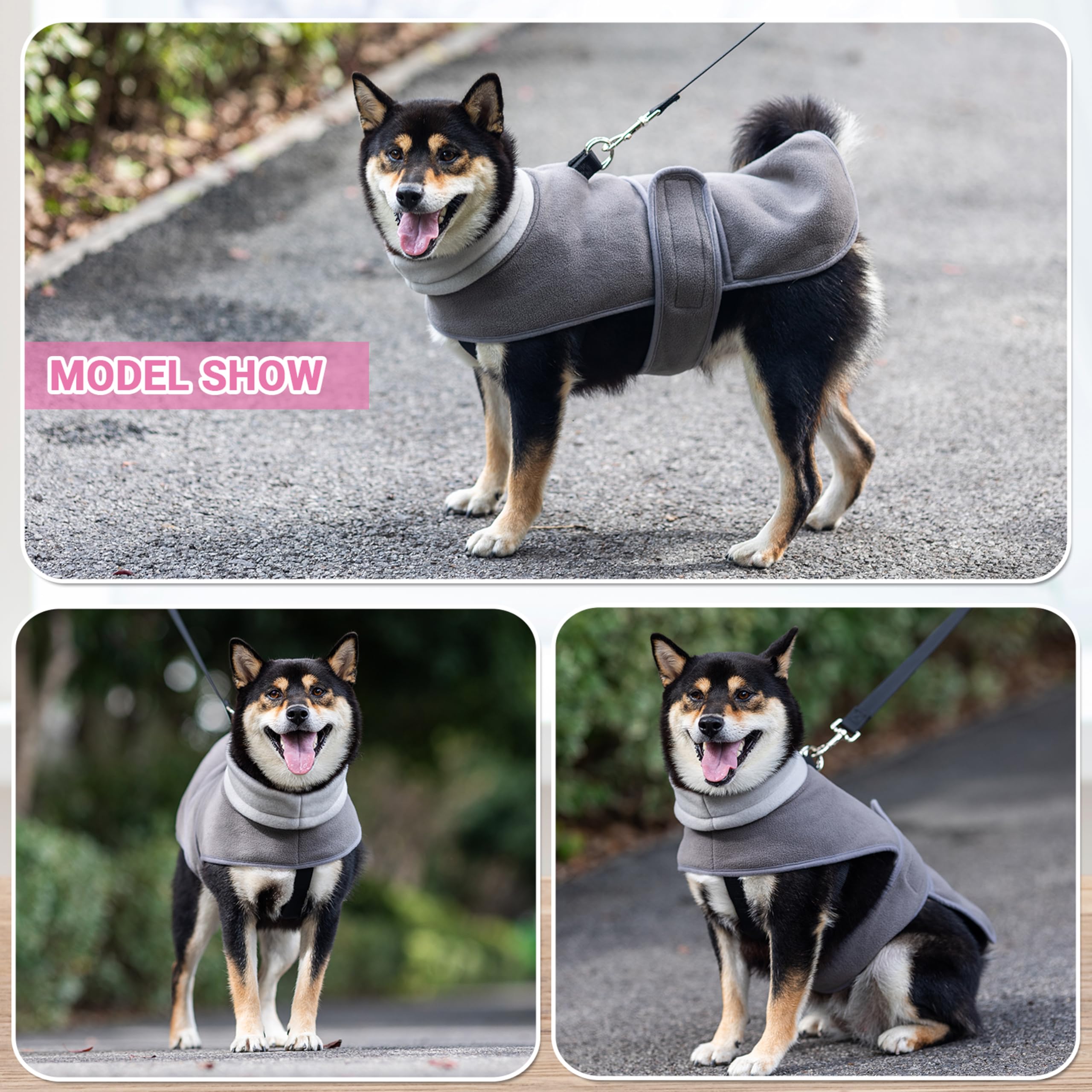 TUKOAW Dog Coat forro polar suave: tacto cómodo y cálido