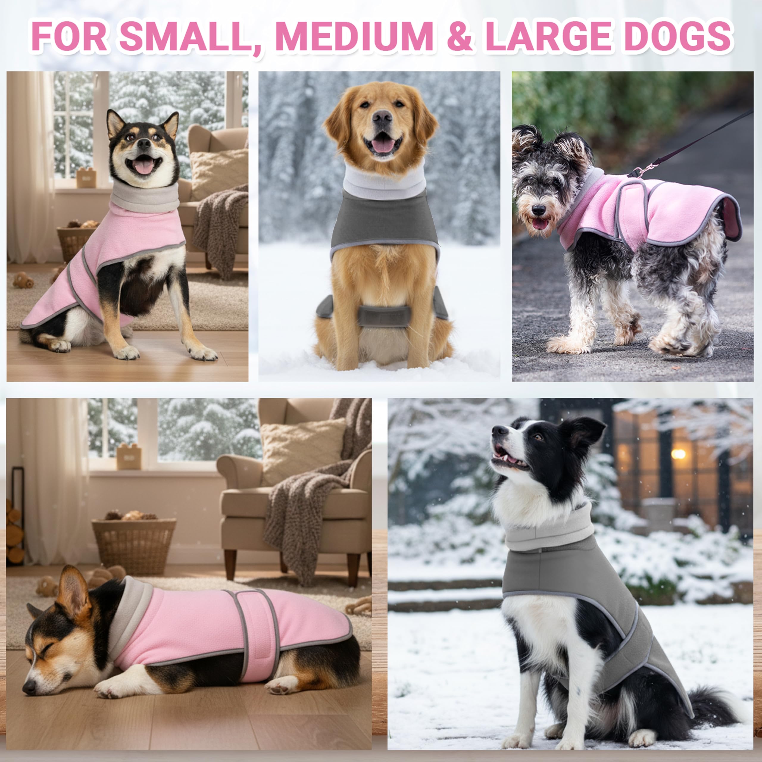TUKOAW Dog Coat resistente a bolitas y lavado a máquina