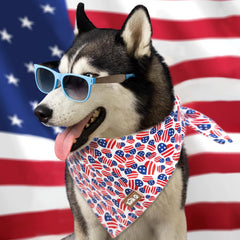 Tunkoo Bandana para Perro ideal para ocasiones patrióticas y celebraciones.