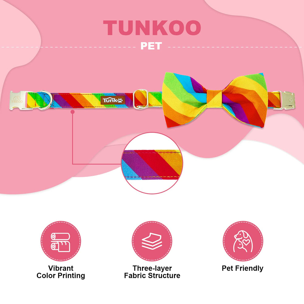 Collar arcoíris Tunkoo para talla grande, acabado duradero