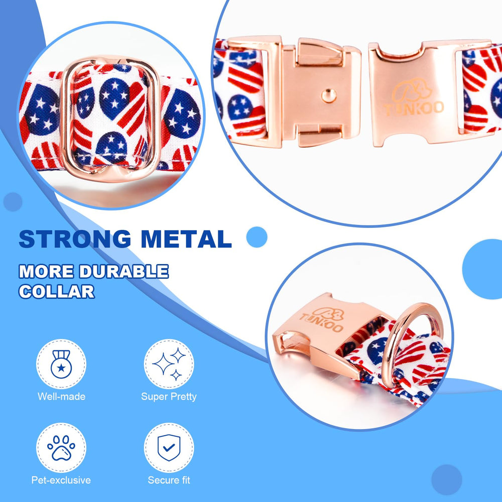 Collar Tunkoo pequeño con ajuste cómodo, ideal para razas pequeñas.