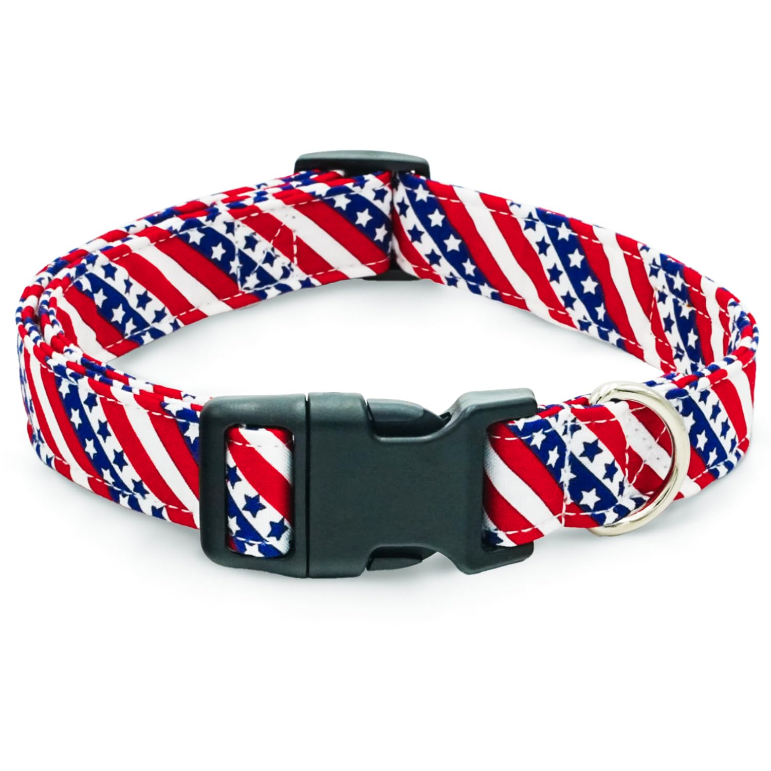 Collar Tunkoo con bandera estadounidense, estilo festivo para paseos y fiestas