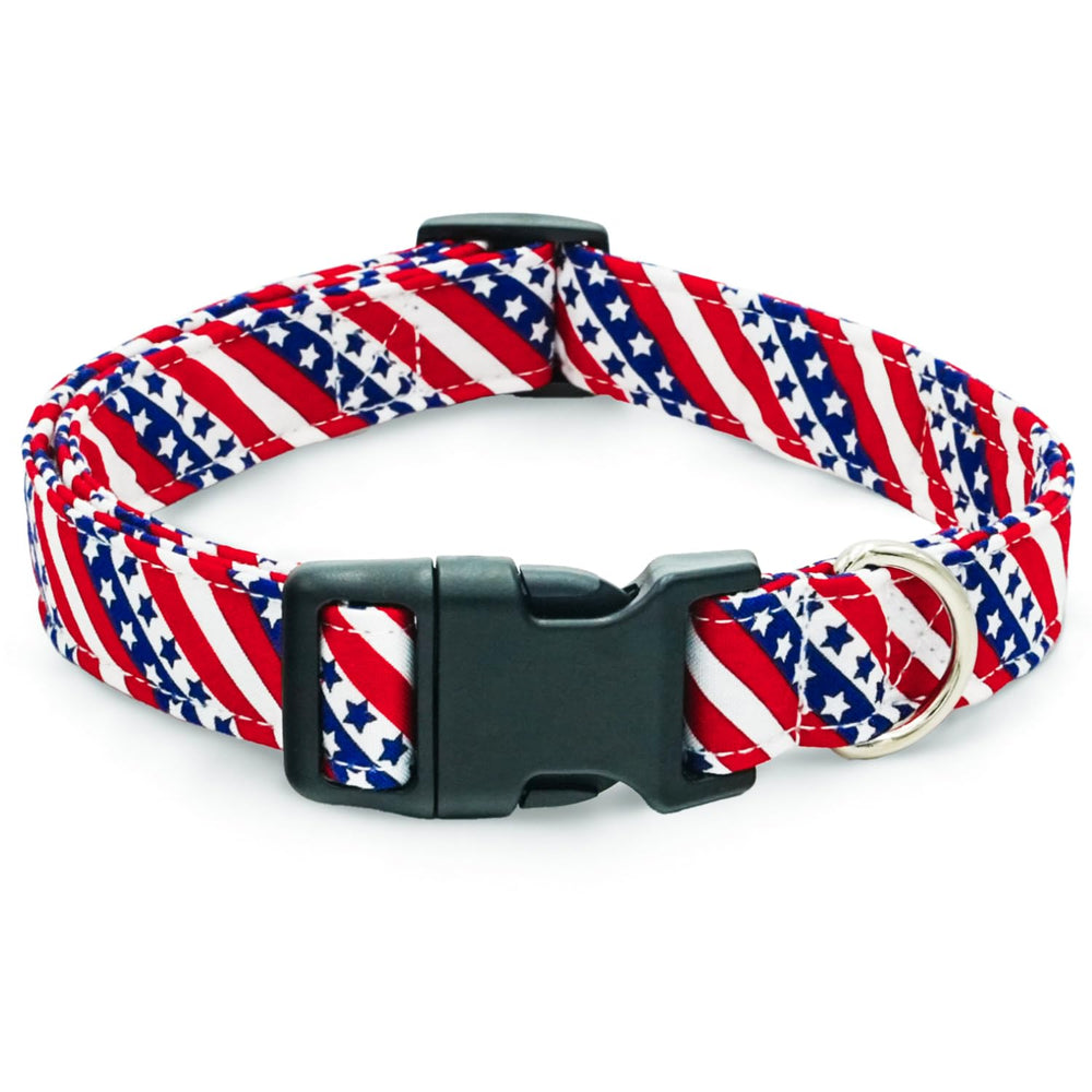Collar Tunkoo con bandera estadounidense, estilo festivo para paseos y fiestas