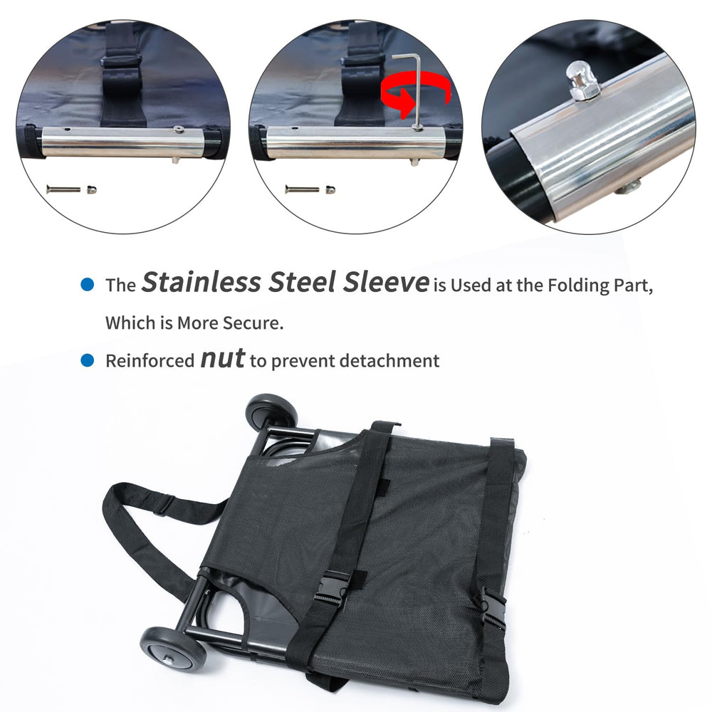 Tejido impermeable de TUNTROL, fácil de limpiar tras traslados.
