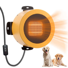 TURBRO Calentador para jaula de perro montado en pared, calor rápido