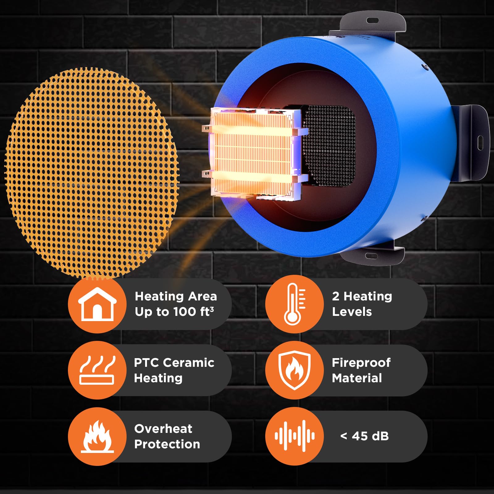 Control externo IPX4 TURBRO para ajustar temperatura de forma segura.