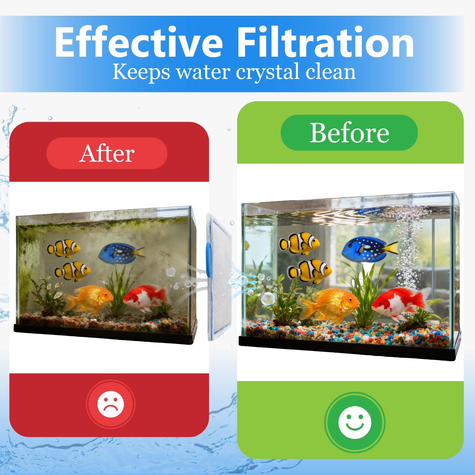 Turchongeco filtro compacto para acuario, reduce ruido y facilita mantenimiento.