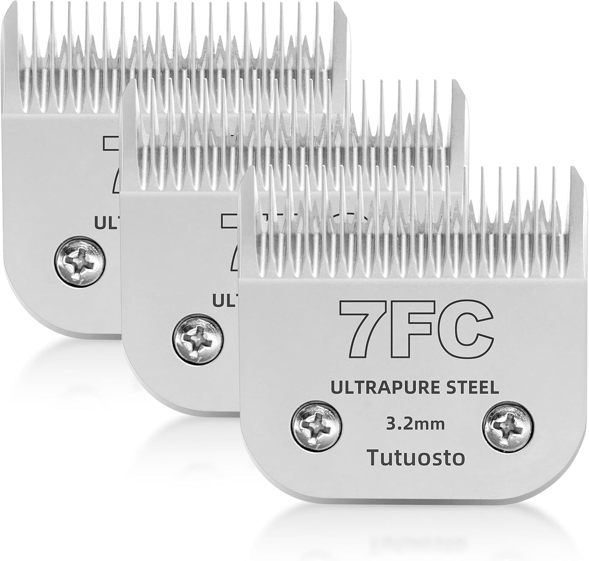Cuchillas tutuosto 10# para clipper, corte suave para pelaje corto de mascotas.