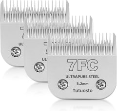 Cuchillas tutuosto 10# para clipper, corte suave para pelaje corto de mascotas.