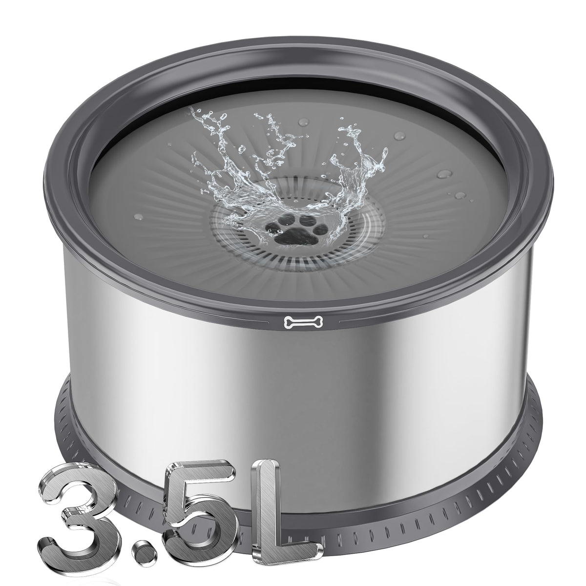 Twinsing bebederos 3.5L para varias mascotas, gran capacidad