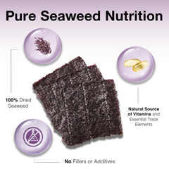 Two Little Fishies Sea Veg-Purple Seaweed, uso en acuario para alimentación balanceada.