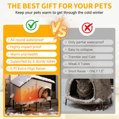 Txunocy casa-gato-exterior-resistente-robusta: estructura duradera ante climas extremos