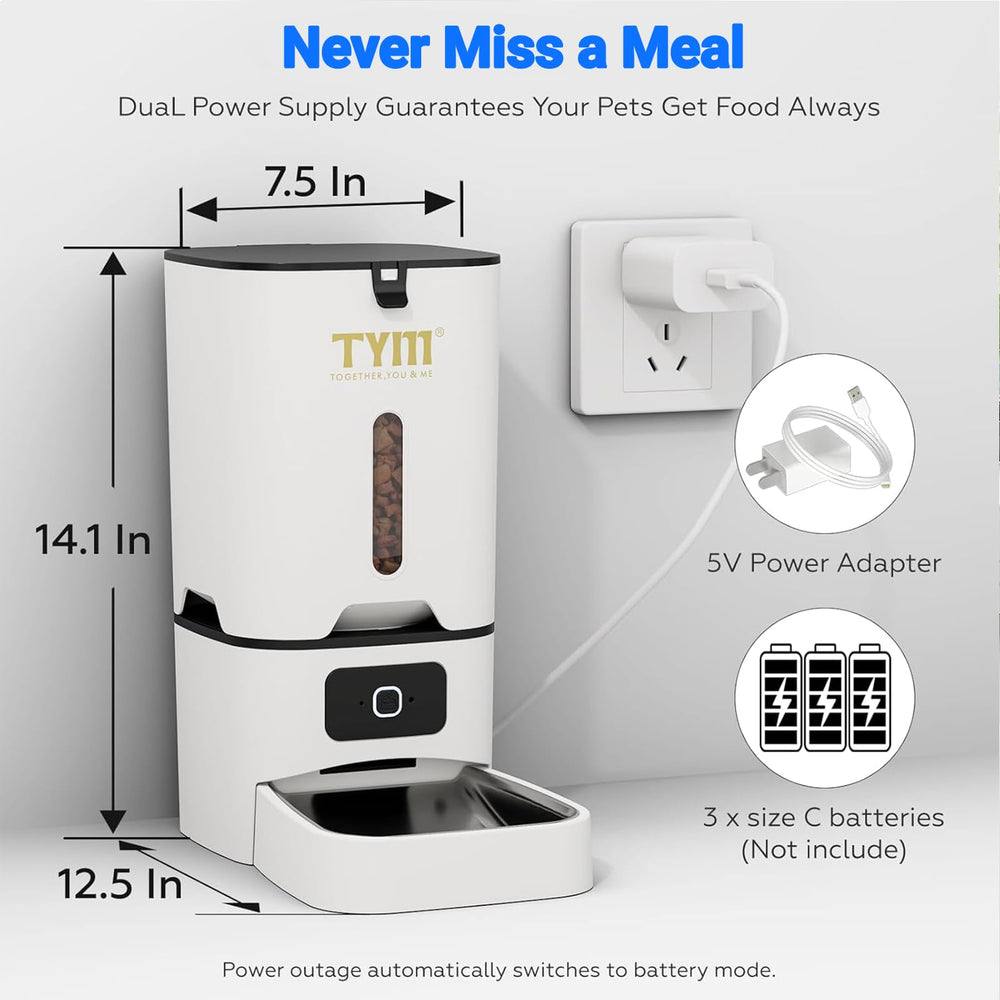 TYM cuenco de acero inoxidable doble, fácil de limpiar y ergonómico