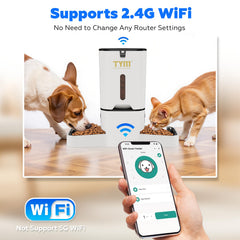 TYM conexión wifi 2.4GHz estable para programar comidas.