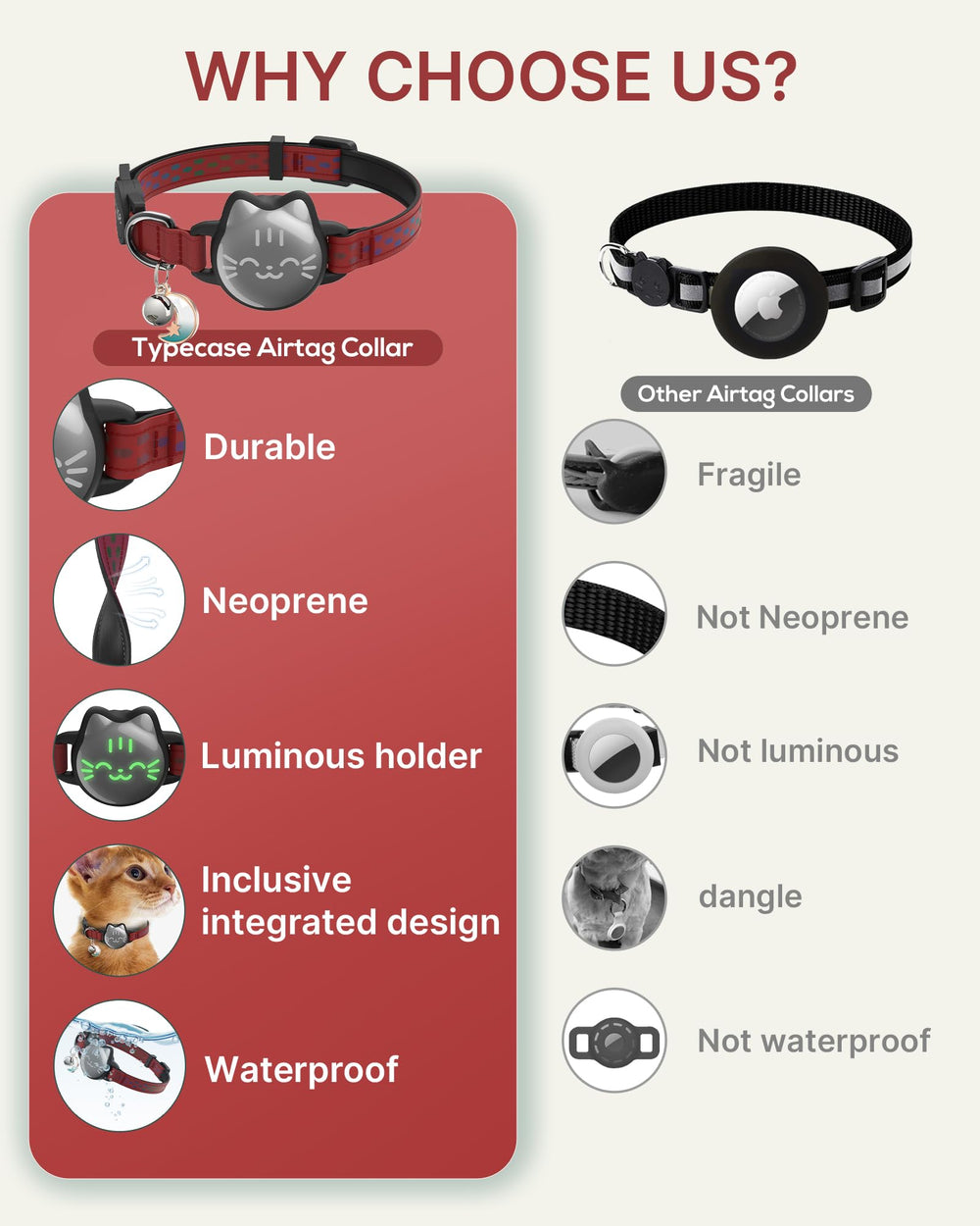 typecase collar gato hebilla desenganche seguridad y liberación fácil