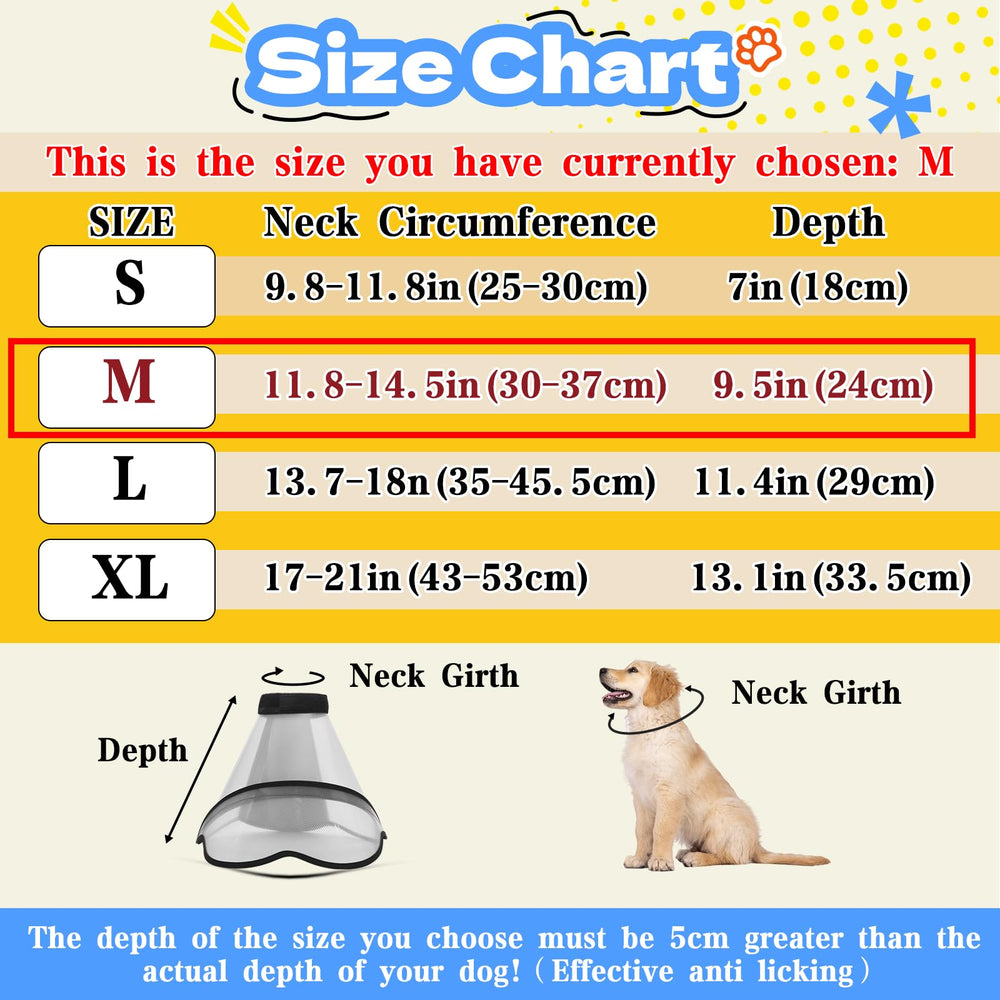 TZBEINN collar cono instrucciones simples para el cuidado tras desempaquetar