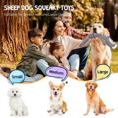 Oveja Uadonile peluche crinkle, tacto suave para morder y jugar.
