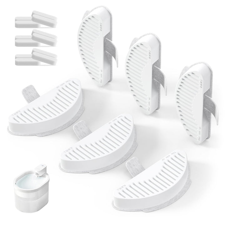 uahpet filtros 6-pack para fuente 67oz, filtran pelo y metales, agua más limpia