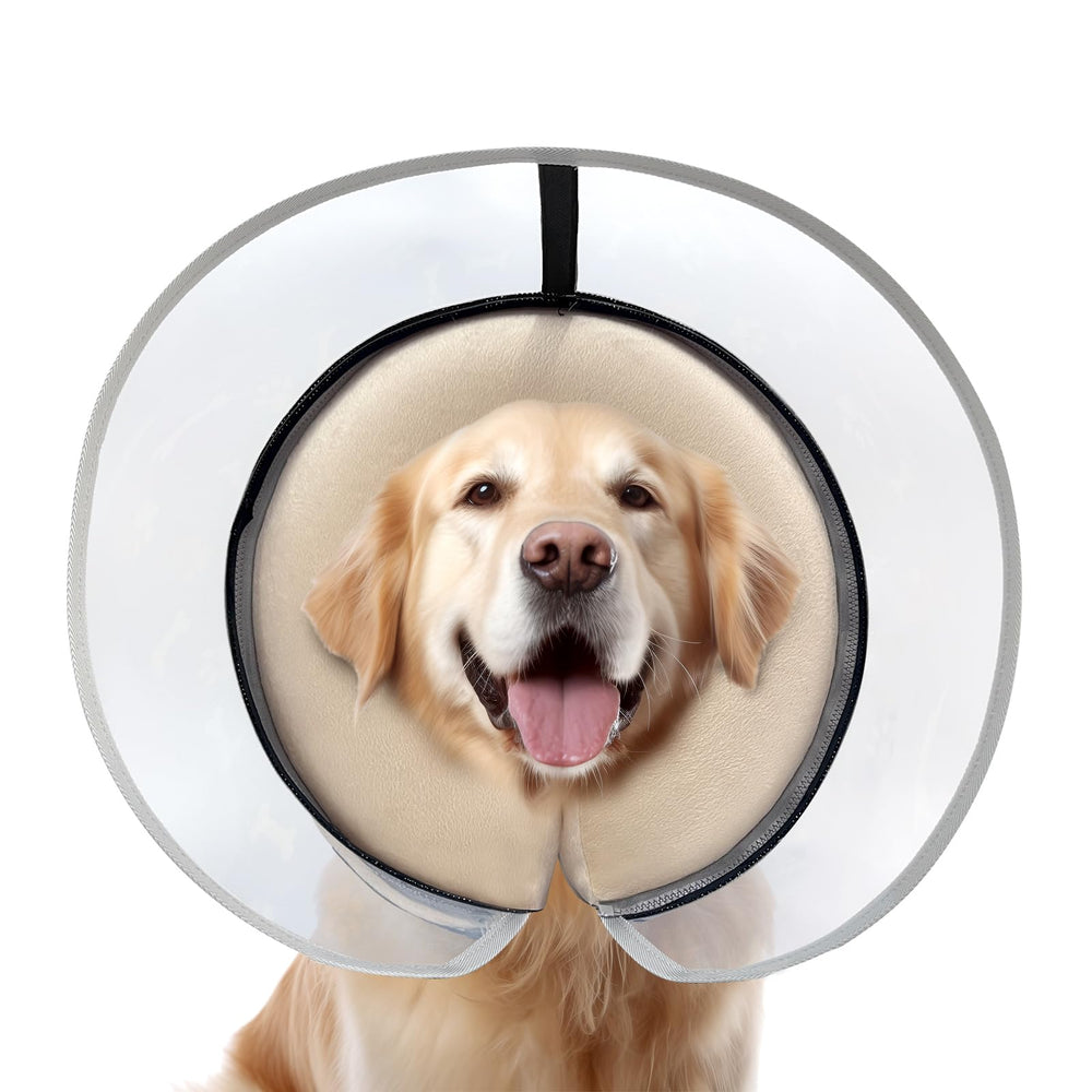 Uaidie collar perro inflable acolchado protege heridas sin incomodar al animal
