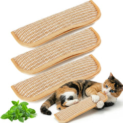 ubiety-pack-tres-almohadas-hierba-gatera: tres almohadas para juego activo y estimulación sensorial felina.