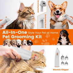Cortapelos para perros ubrobo con cuatro guías para distintas zonas
