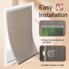 Ubyyddo tapa mediana, ajuste perfecto para puertas de mascotas.
