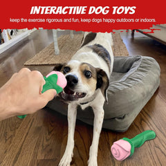 Regalo juguete ucho para fiestas y celebraciones que sorprende al perro.