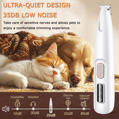 Cortapatas ugdurwp con motor silencioso para acicalamiento tranquilo.