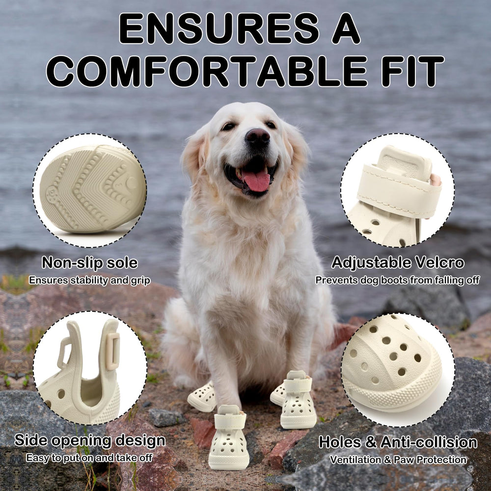 UGRASEA botas para perro: suela antideslizante para mayor agarre.