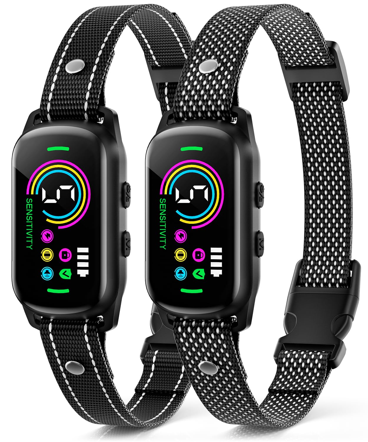 UJYOIIY collar para perros: ajuste cómodo para todos los tamaños y seguridad nocturna.